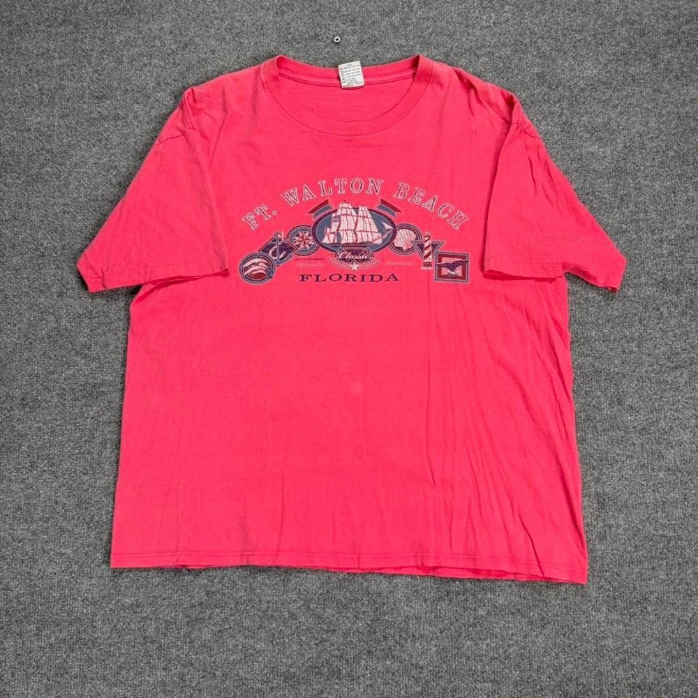 Vtg 90s ft walton beach Florida t shirt size XL single stitch